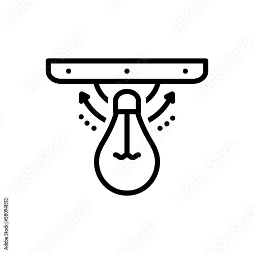 Black line icon for frequently