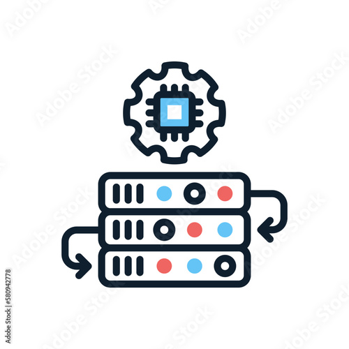 Data Integration icon in vector. Logotype