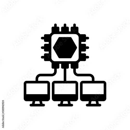 Network icon in vector. Logotype