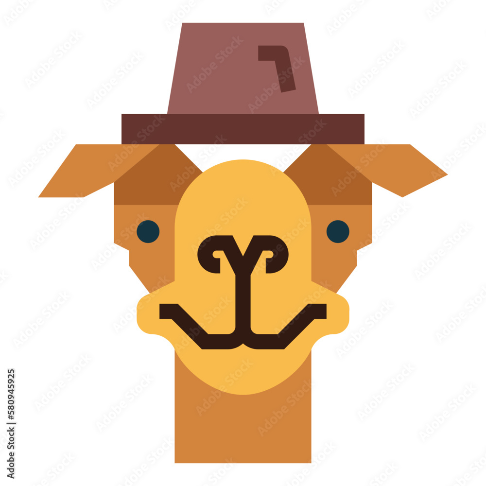 camel flat icon style camel flat icon style