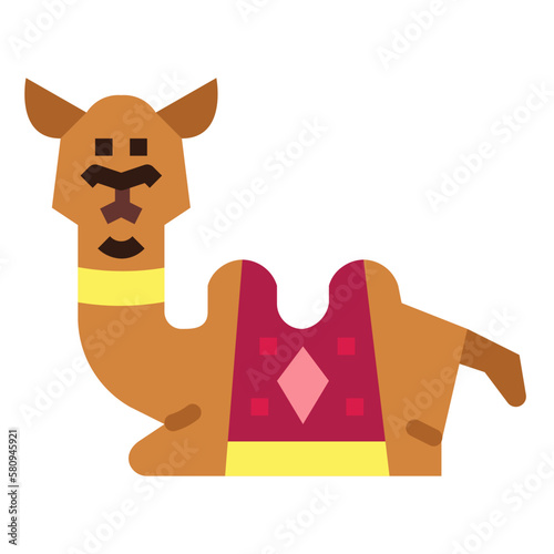 camel flat icon style