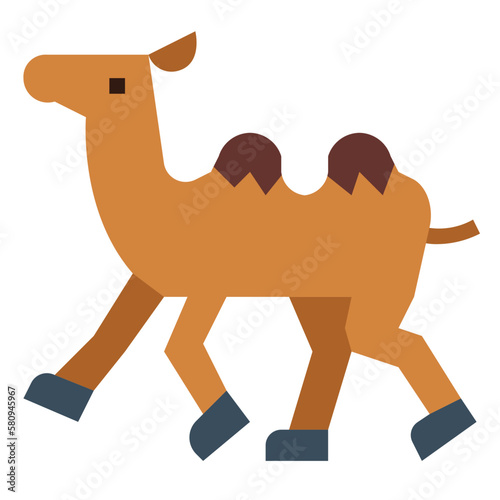 camel flat icon style