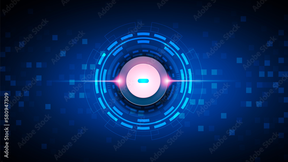 technology background with hi-tech digital data technology background with hi-tech digital data