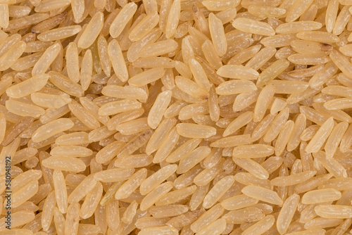 Uncooked Brown rice background