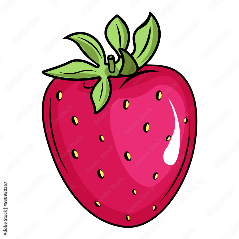 illustration of berries with green leafs illustration of berries with green leafs
