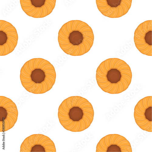 Pattern homemade cookie different taste in pastry biscuit