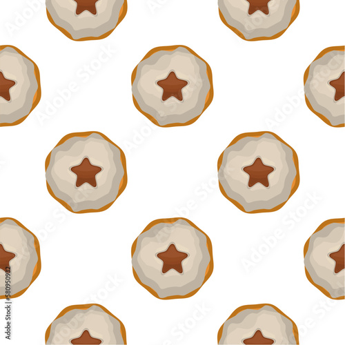 Pattern homemade cookie different taste in pastry biscuit