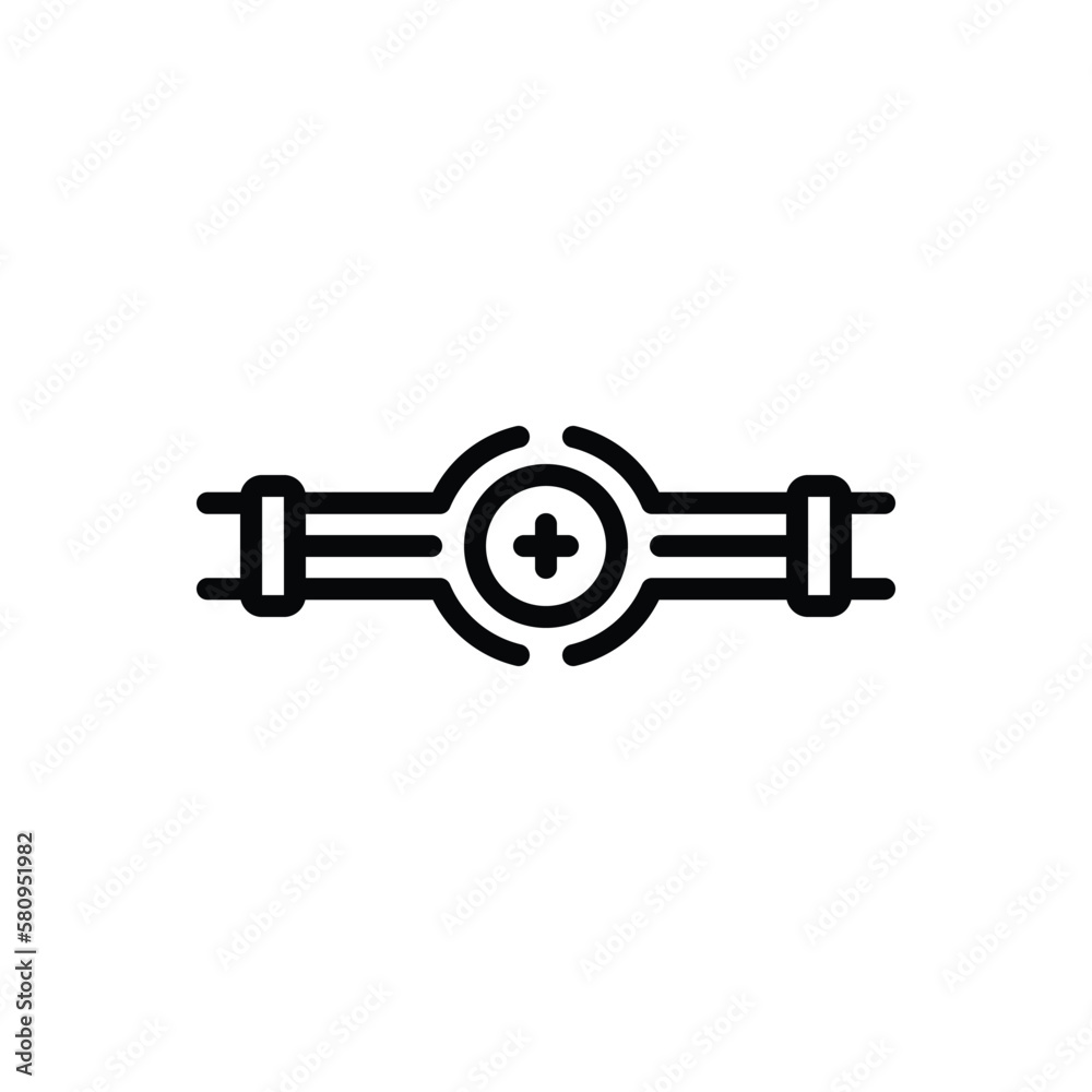 Black line icon for joint Black line icon for joint