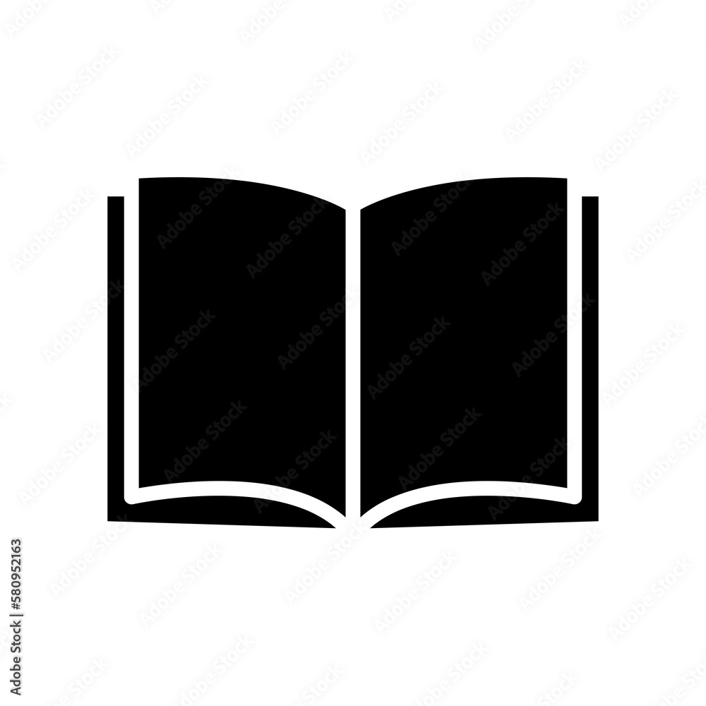 Open book flat trendy style illustration on white background..eps Open book flat trendy style illustration on white background..eps