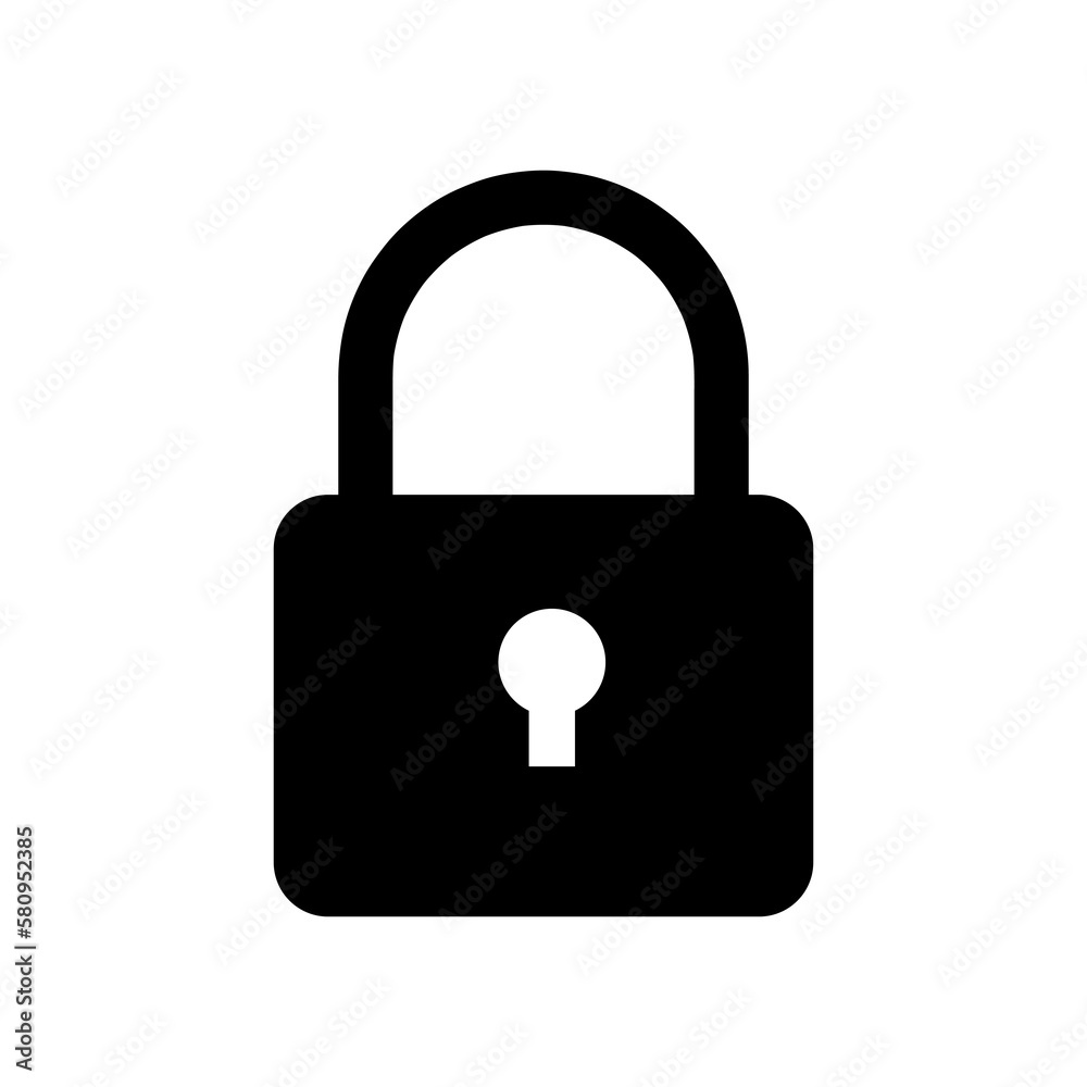 Padlock icon vector, flat design best vector icon on white..eps Padlock icon vector, flat design best vector icon on white..eps