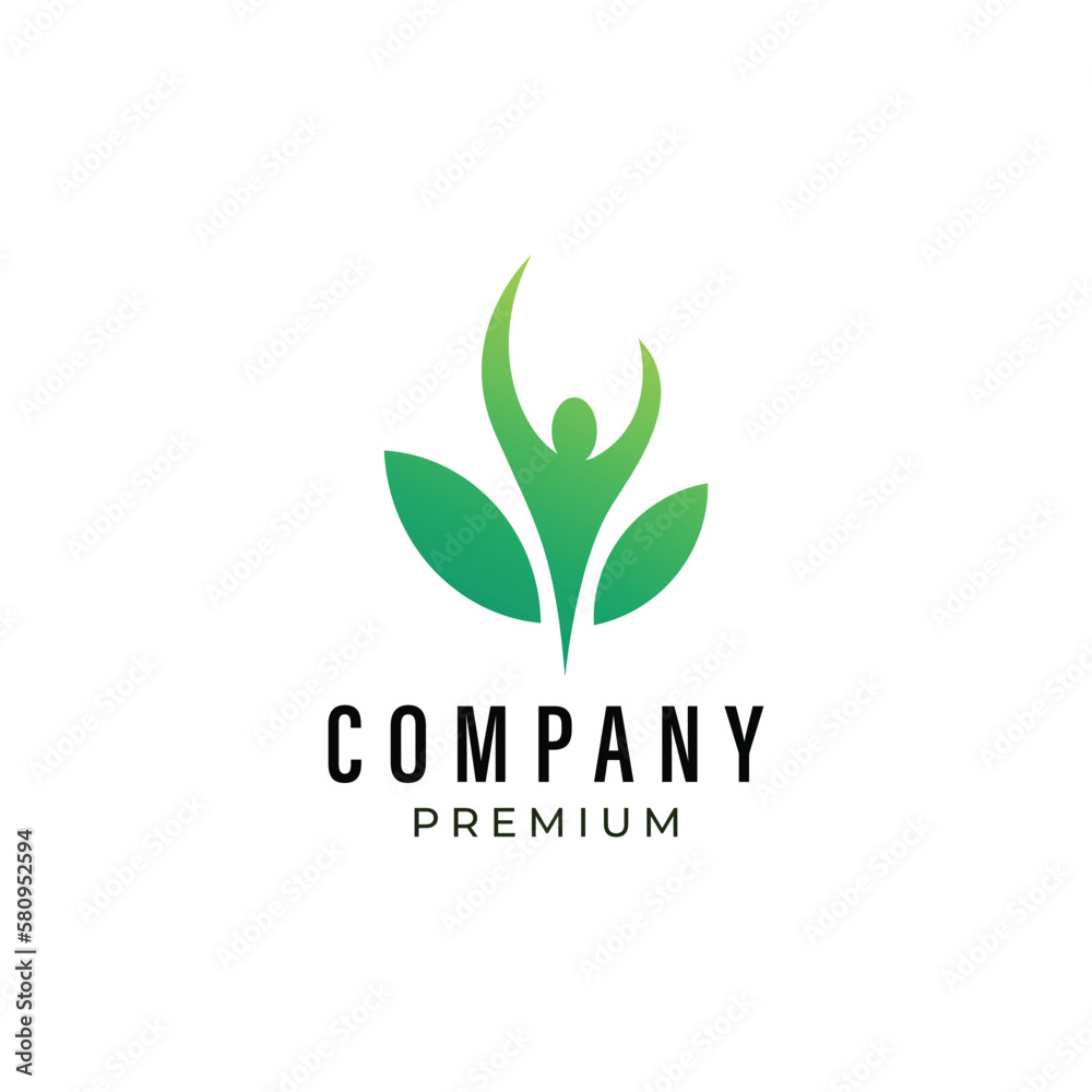 The human logo, featuring an elegant combination of leaves, is suitable for businesses in health, education, technology, agriculture, and related fields. The human logo, featuring an elegant combination of leaves, is suitable for businesses in health, education, technology, agriculture, and related fields.