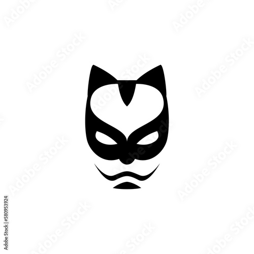 cat mask for women head logo