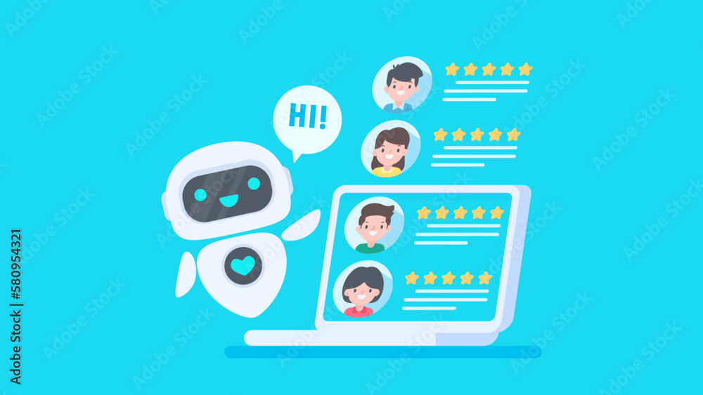 Auto reply system with intelligent robots provide information and help customers with problems