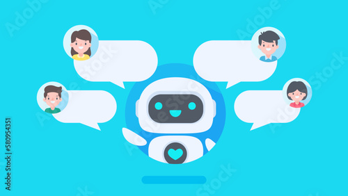 Auto reply system with intelligent robots provide information and help customers with problems