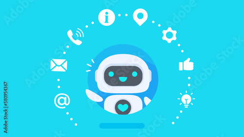 Auto reply system with intelligent robots provide information and help customers with problems