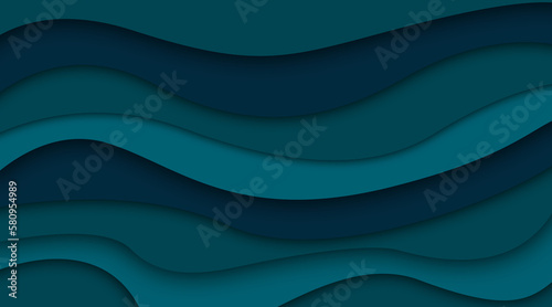 abstract blue wave background photo