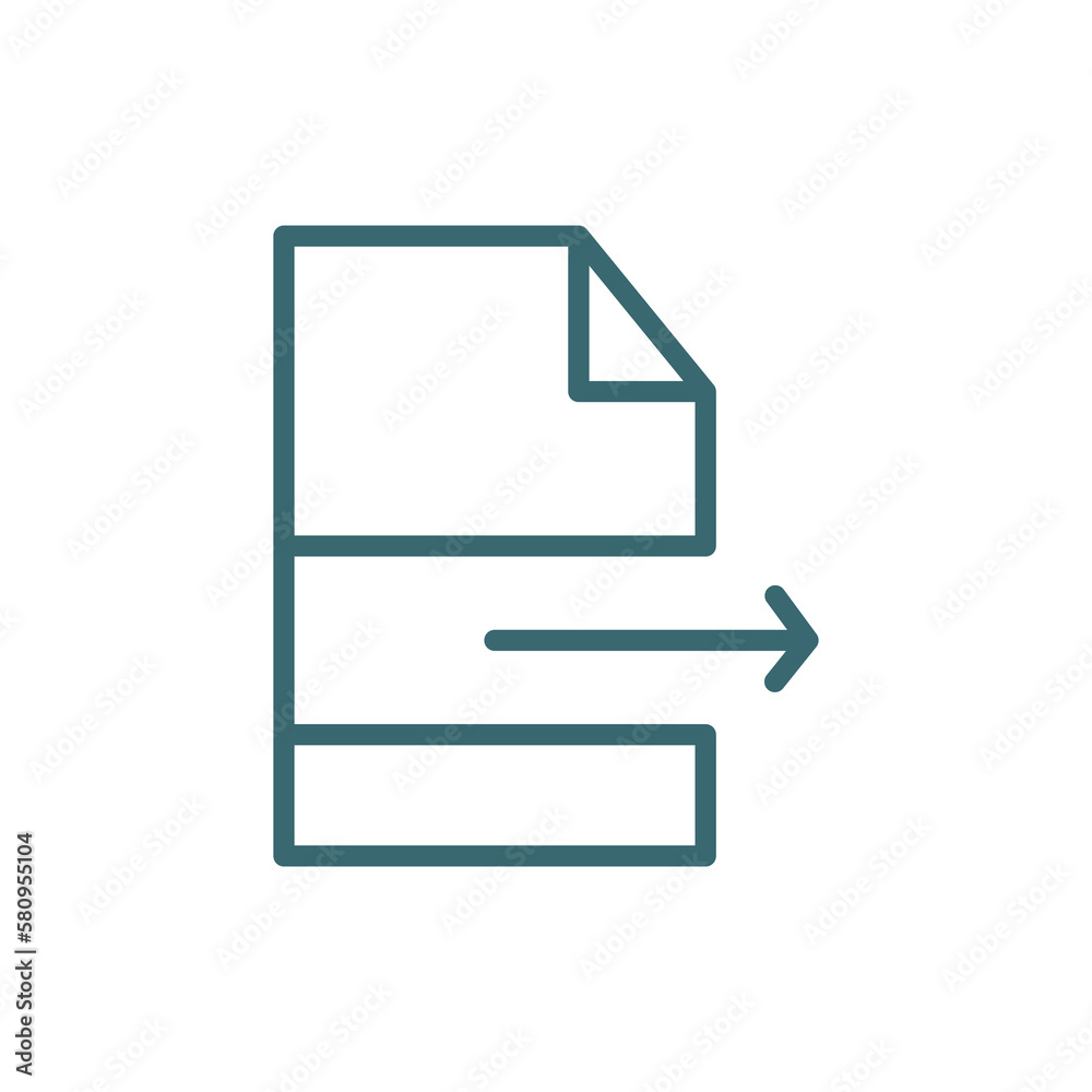 file transfer icon. Thin line file transfer icon from ai and future technology collection. Outline vector isolated on white background. Editable file transfer symbol can be used web and mobile