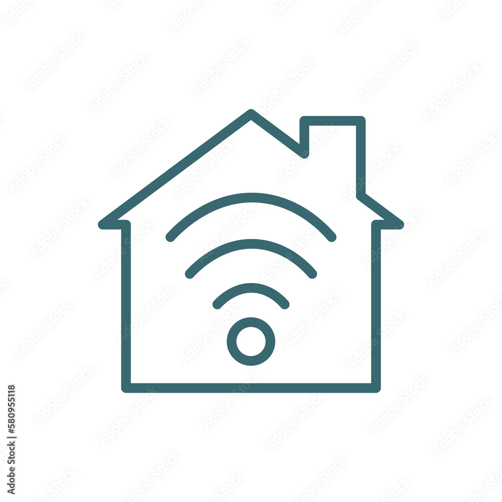 smart home icon. Thin line smart home icon from ai and future technology collection. Outline vector isolated on white background. Editable smart home symbol can be used web and mobile smart home icon. Thin line smart home icon from ai and future technology collection. Outline vector isolated on white background. Editable smart home symbol can be used web and mobile