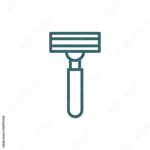 razor icon. Thin line razor icon from beauty and elegance collection. Outline vector isolated on white background. Editable razor symbol can be used web and mobile