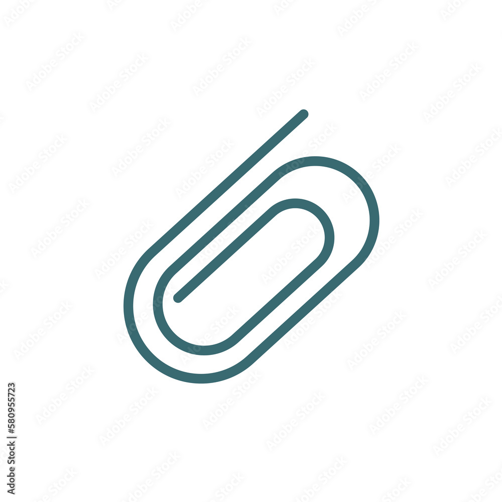 paperclip icon. Thin line paperclip icon from education and science collection. Outline vector isolated on white background. Editable paperclip symbol can be used web and mobile paperclip icon. Thin line paperclip icon from education and science collection. Outline vector isolated on white background. Editable paperclip symbol can be used web and mobile