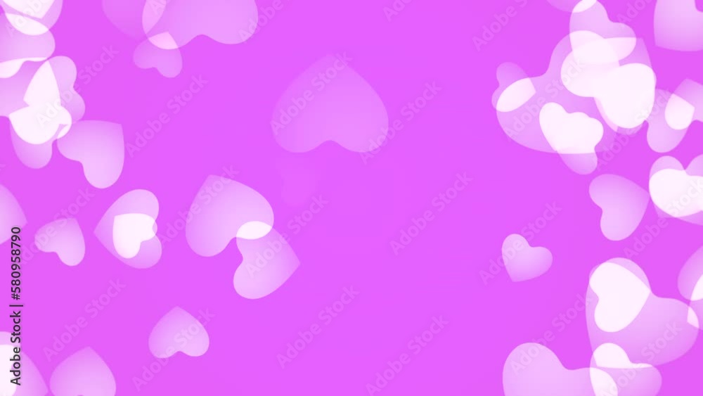 Fly romantic hearts on pink gradient, motion holidays, love and Valentines day style background Fly romantic hearts on pink gradient, motion holidays, love and Valentines day style background