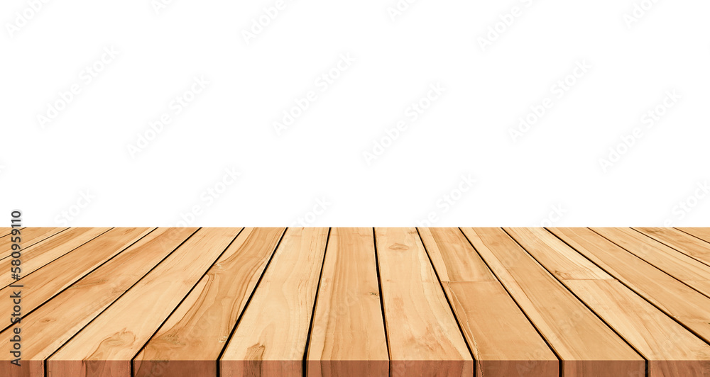 wooden table and floor on white background wooden table and floor on white background