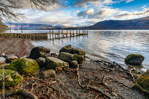  Hawes End Jetty on Derwent Water in the Lake District National Park, Cumbria photo