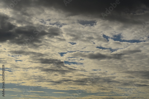 blue sky with cloud closeup