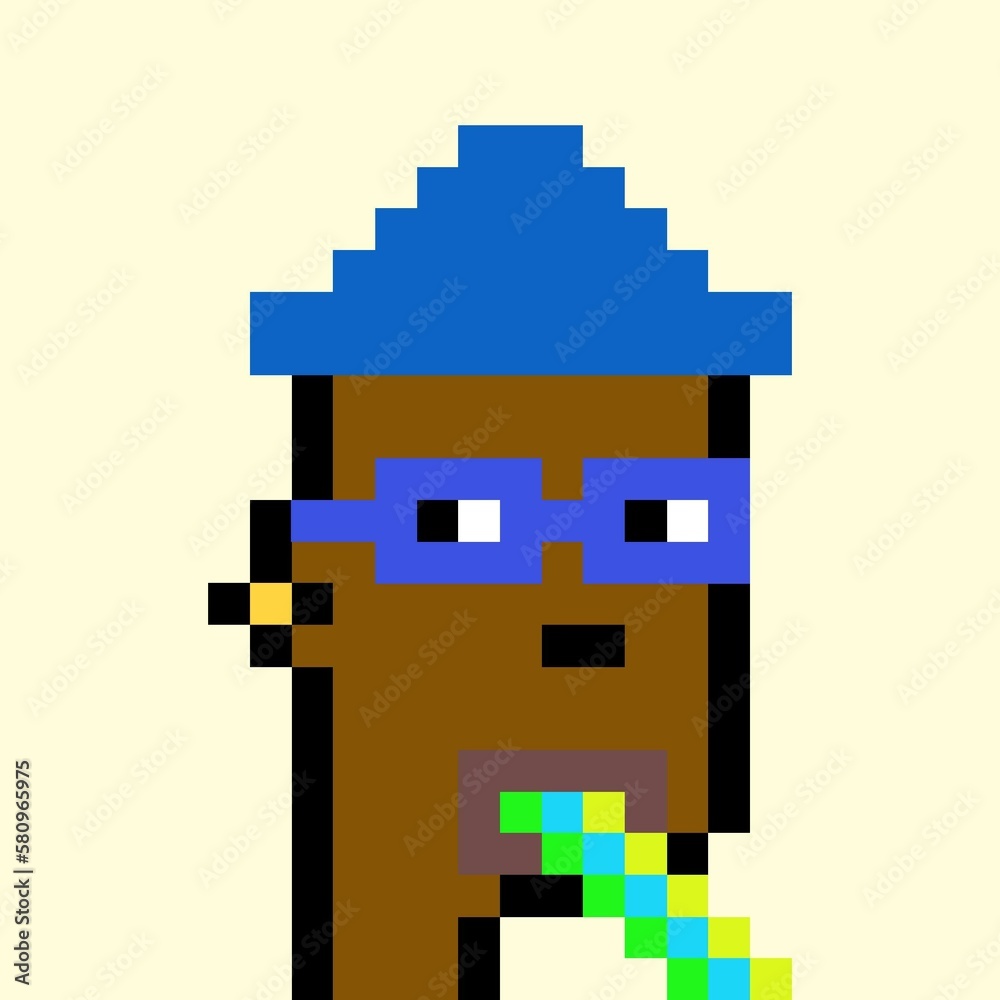 Pixelated people avatar