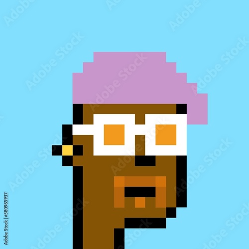 Pixelated people avatar