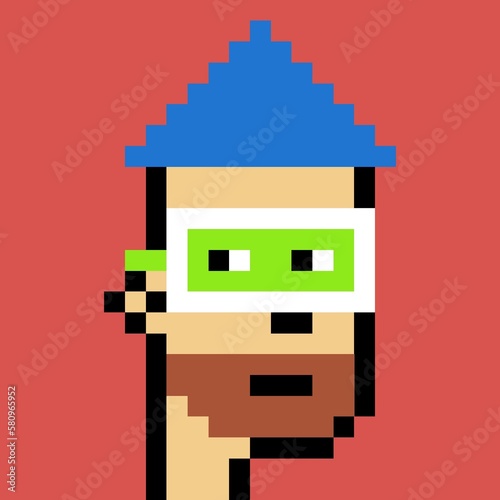 Pixelated people avatar