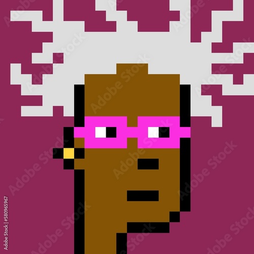 Pixelated people avatar