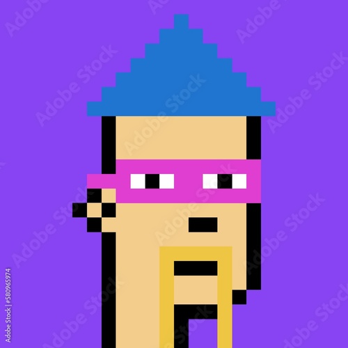 Pixelated people avatar