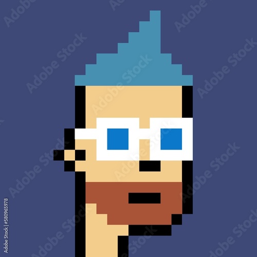 Pixelated people avatar