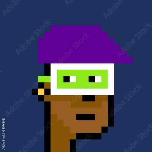 Pixelated people avatar