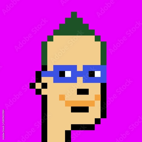 Pixelated people avatar