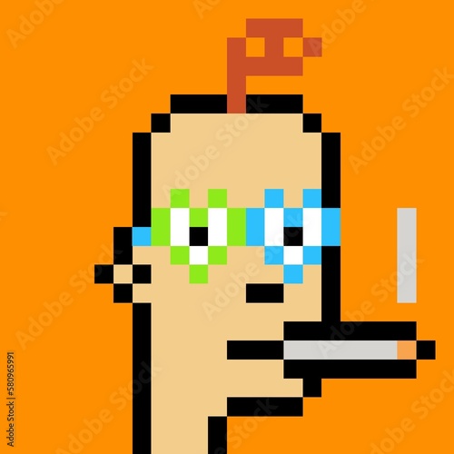 Pixelated people avatar