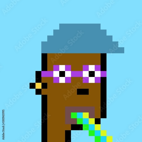 Pixelated people avatar