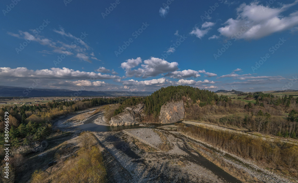 Naklejka premium Rezerwat Przyrody Przełom Białki 