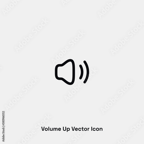 Volume up vector icon. Premium quality.