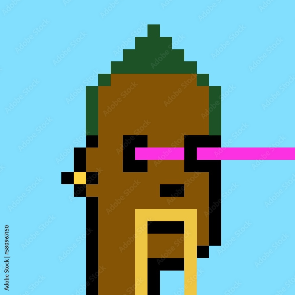 Obraz premium Pixelated people avatar