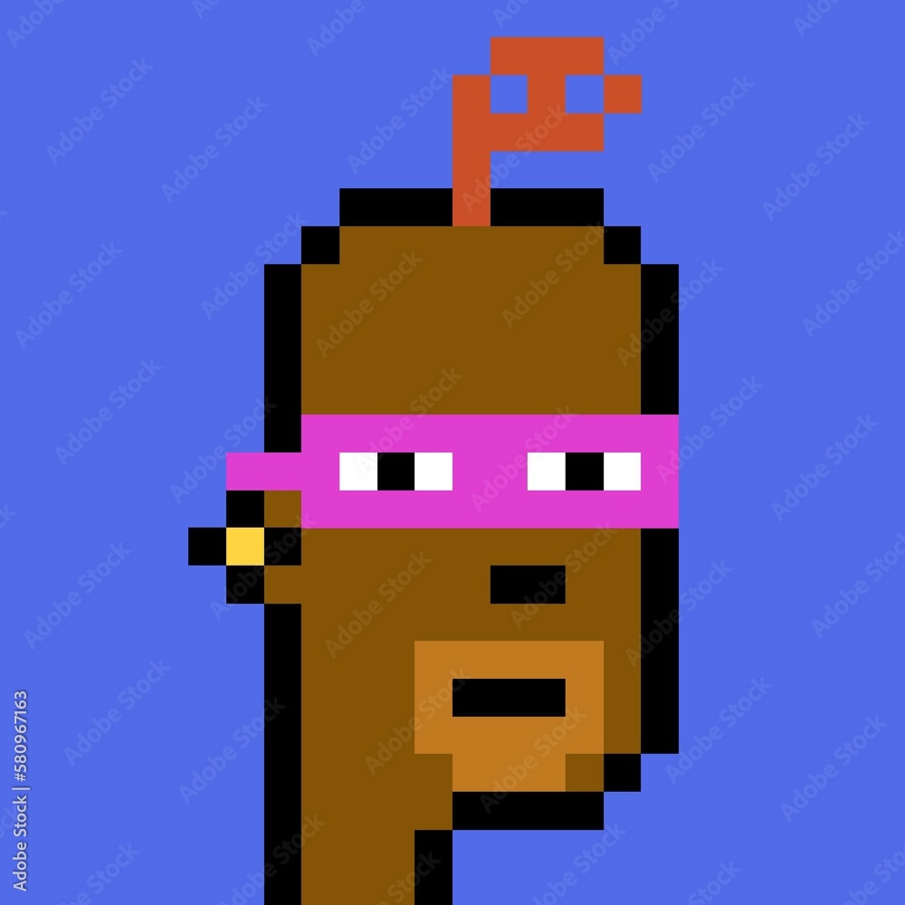 Pixelated people avatar