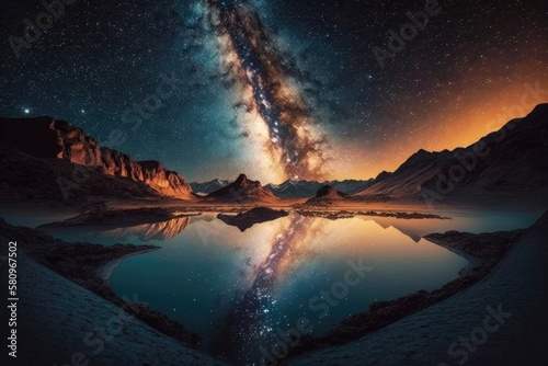 The stars and the milky way in the night sky are so beautiful. Generative AI