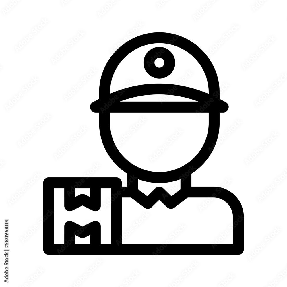 courier icon or logo isolated sign symbol vector illustration - high quality black style vector icons
