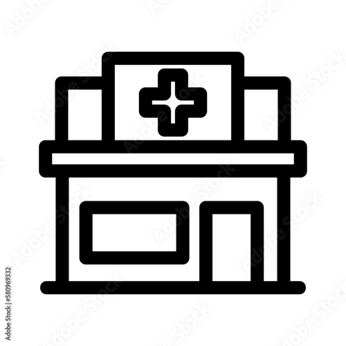 drug store icon or logo isolated sign symbol vector illustration - high quality black style vector icons
