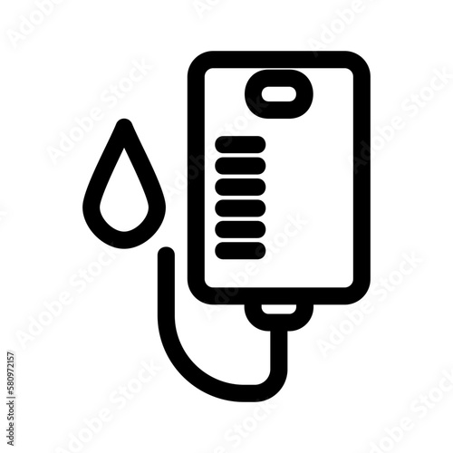 intravenous drip icon or logo isolated sign symbol vector illustration - high quality black style vector icons 