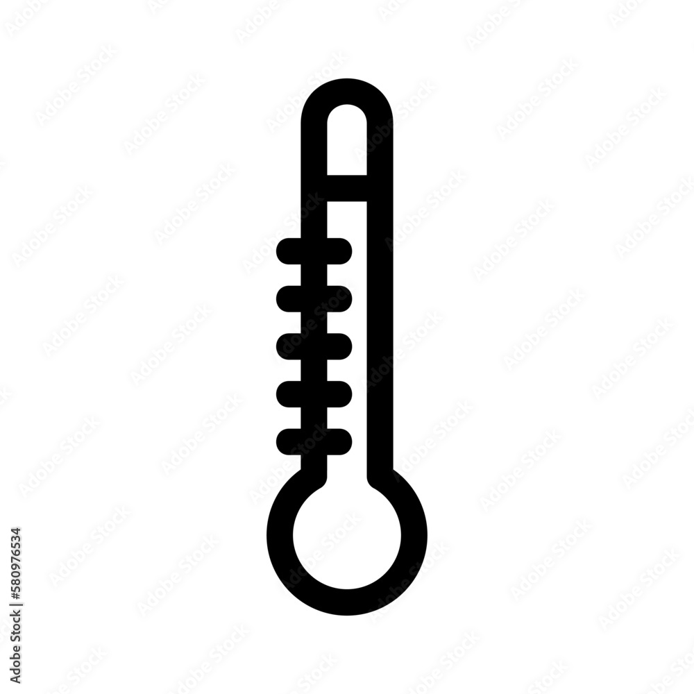 thermometer icon or logo isolated sign symbol vector illustration - high quality black style vector icons
