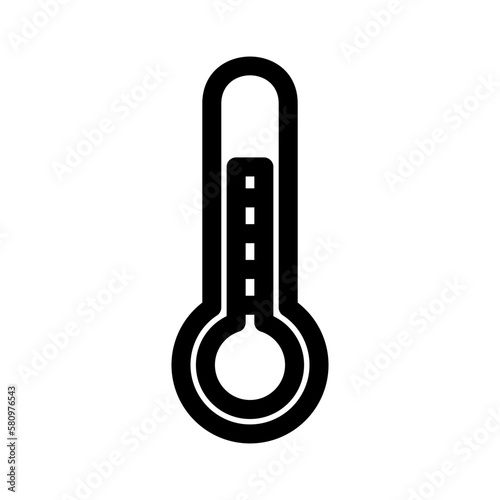 thermometer icon or logo isolated sign symbol vector illustration - high quality black style vector icons
