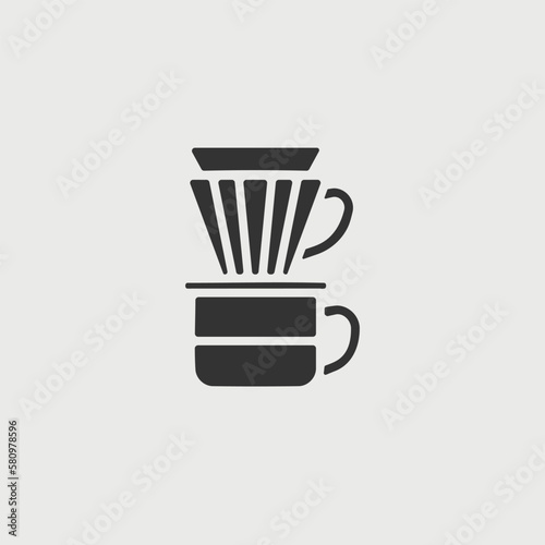 coffee brewer vectior icon illusttation