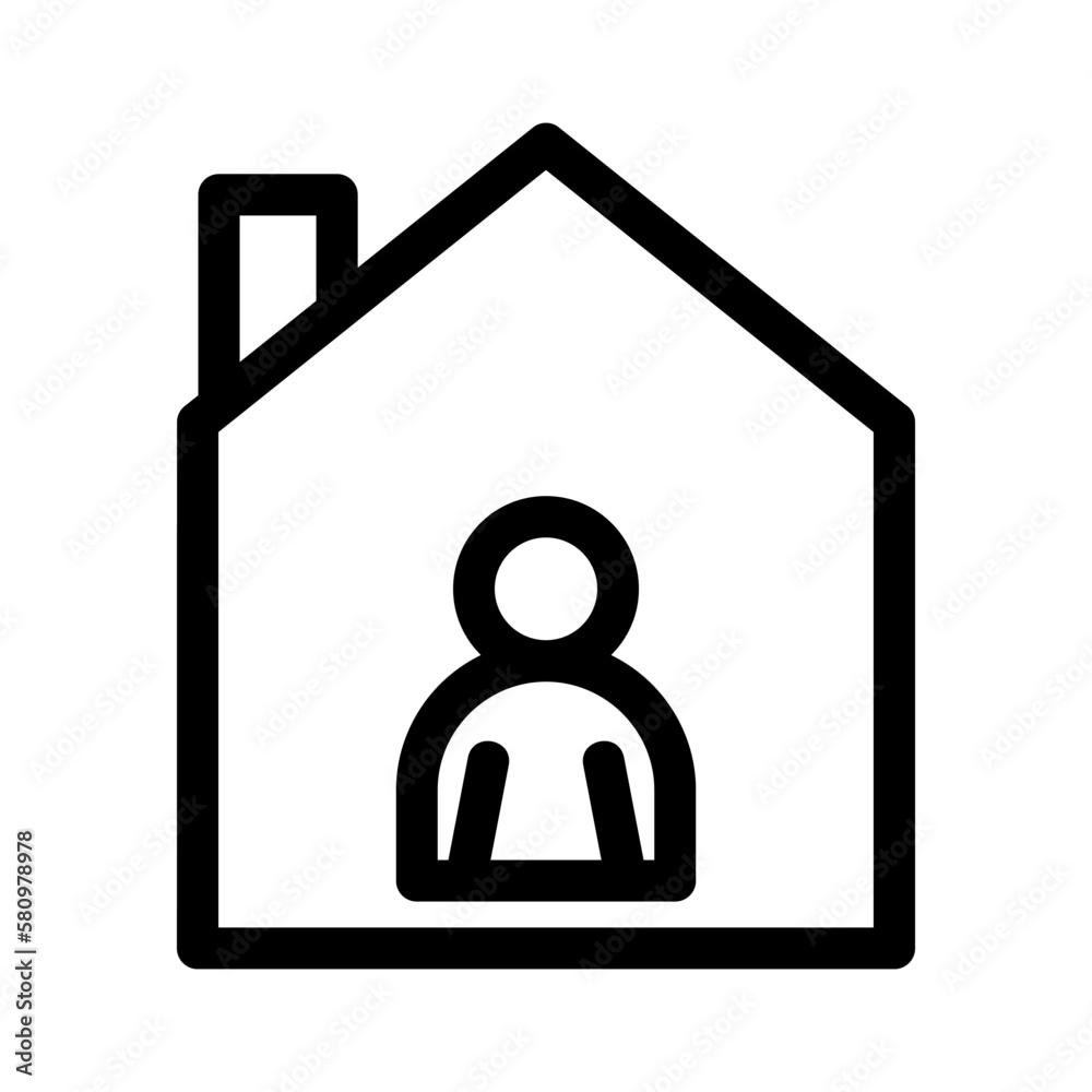 work from home icon or logo isolated sign symbol vector illustration - high quality black style vector icons
